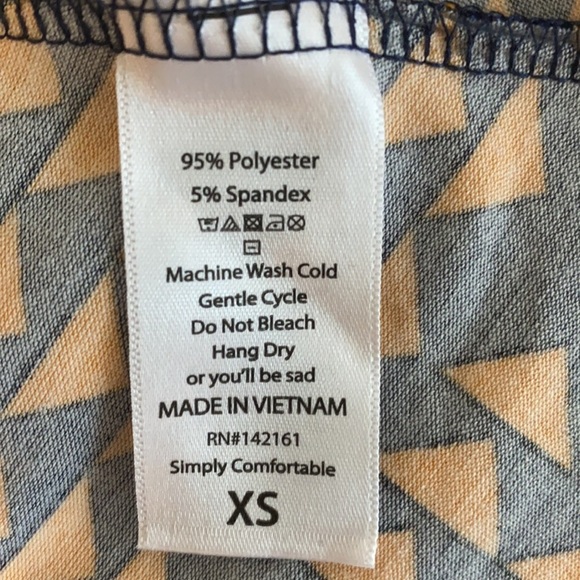 LuLaRoe woman’s dress Carly size XS mustard blue - Picture 9 of 11